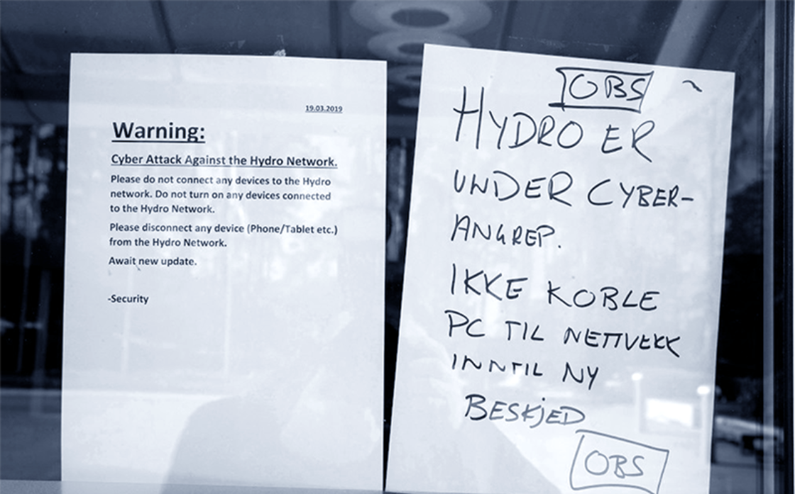 The Norsk Hydro Lockergoga Ransomware Cyber Attack Swimlane