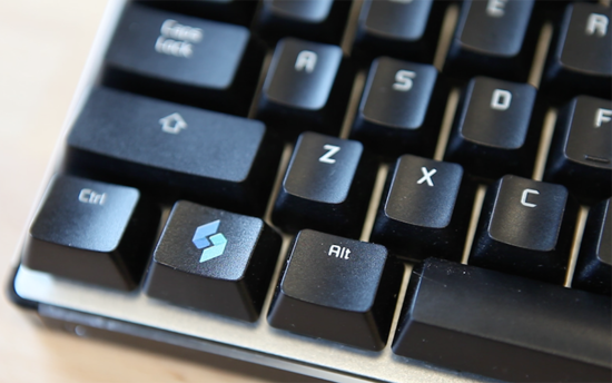 Keyboard With Swimlane Logo