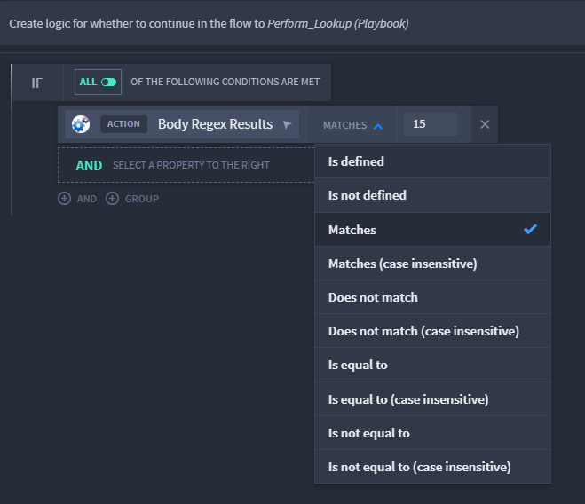 Using The Playbook Condition Builder In Swimlane Turbine