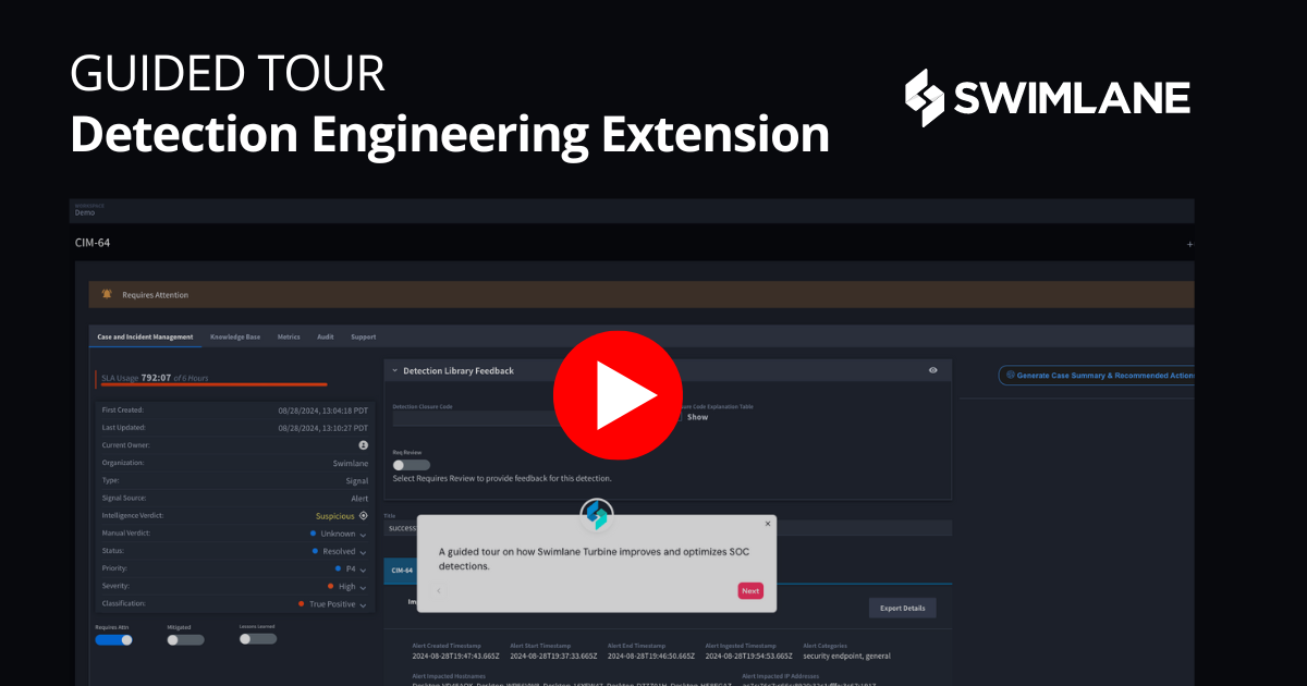 Detection Engineering Extension