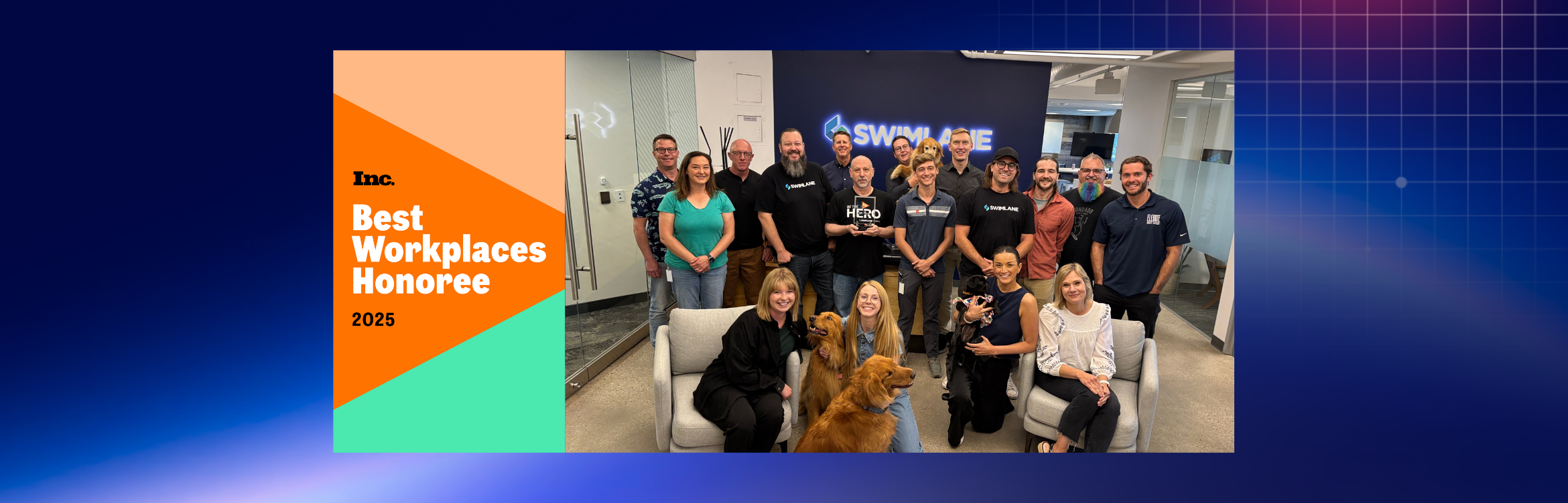 Swimlane team members celebrate being named to Inc.’s 2025 Best Workplaces list, highlighting a people-first culture, collaboration, and inclusivity.