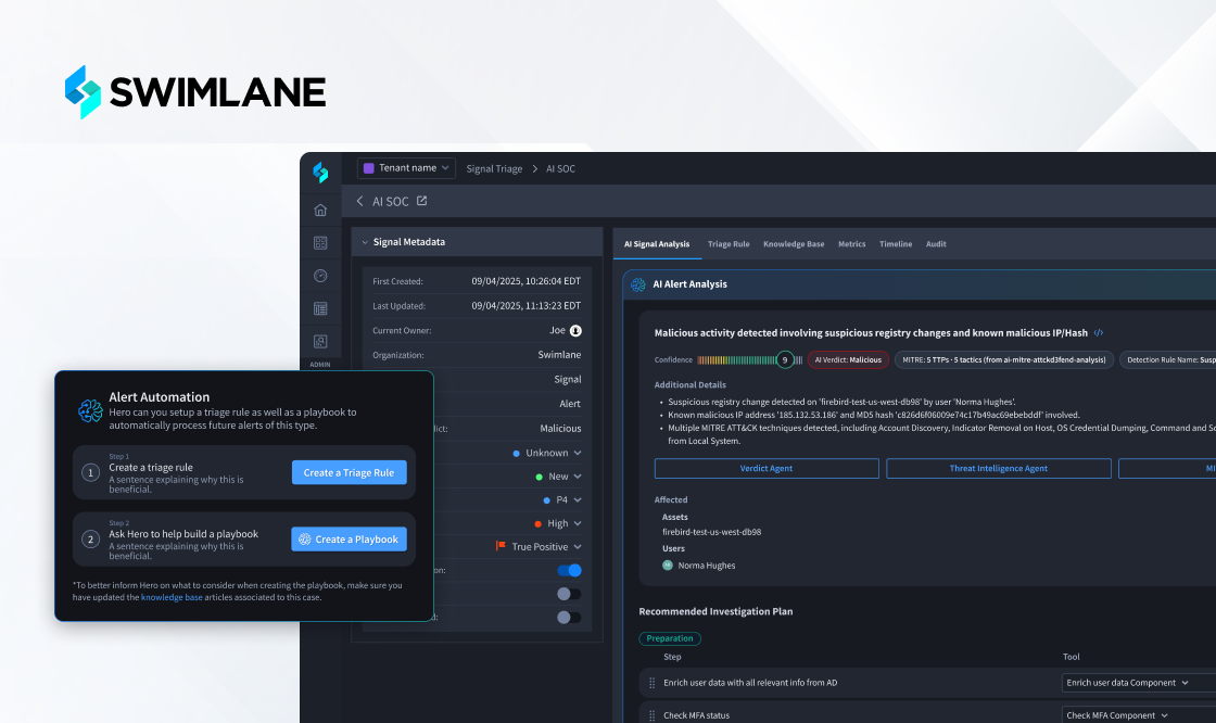 インテリジェントディープエージェントを搭載したSwimlane AI SOCのご紹介