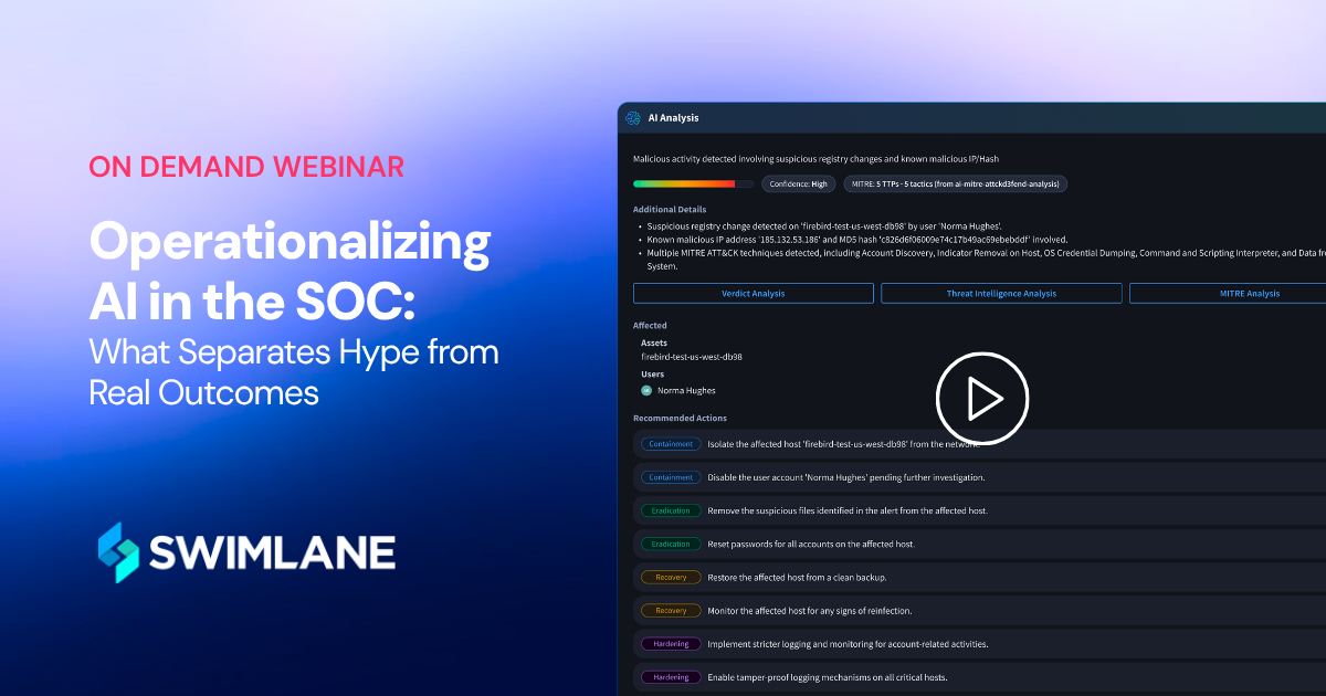 Operationalizing AI in the SOC What Separates Hype from Real Outcomes
