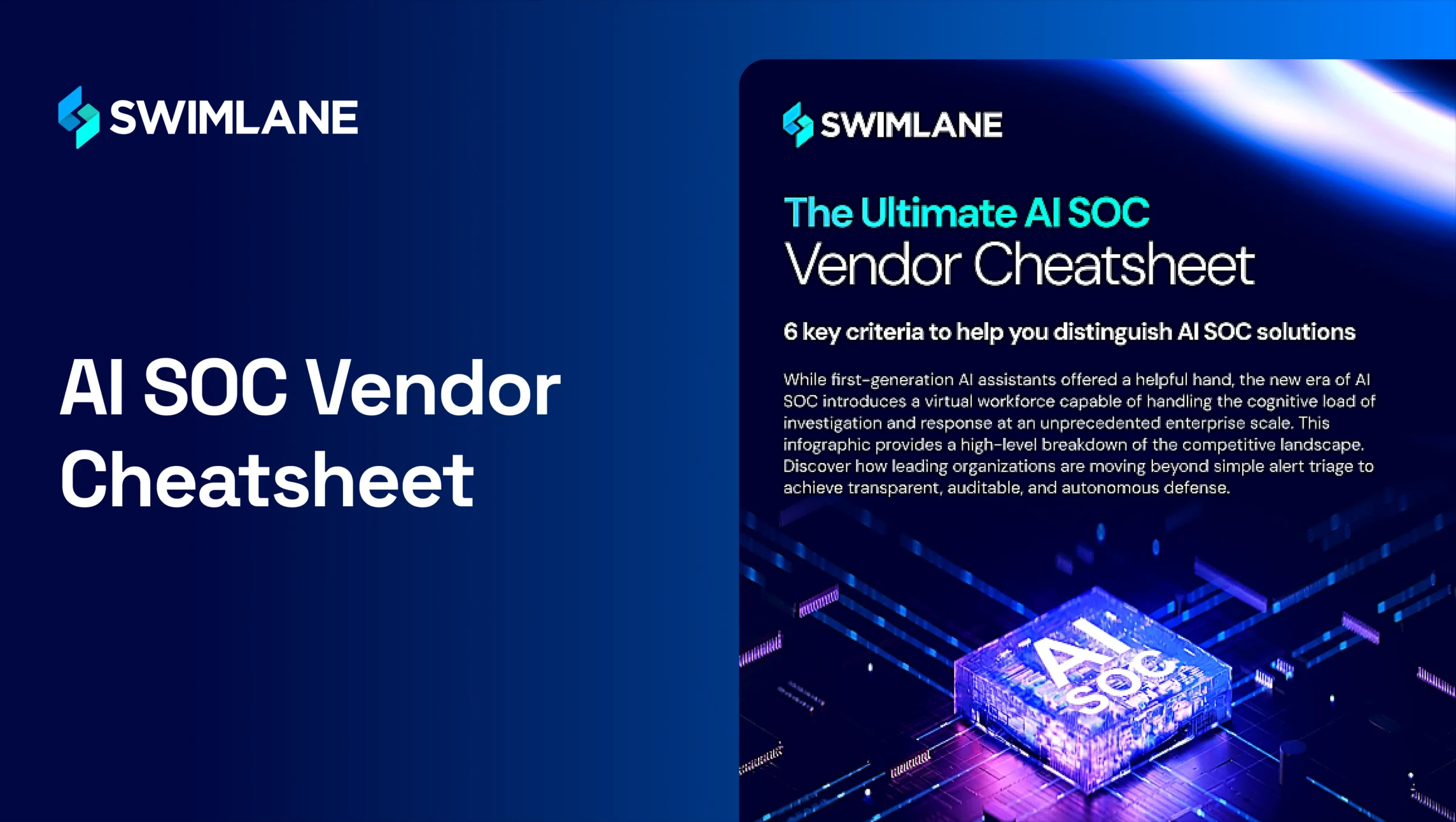 The Ultimate AI SOC Vendor Cheatsheet