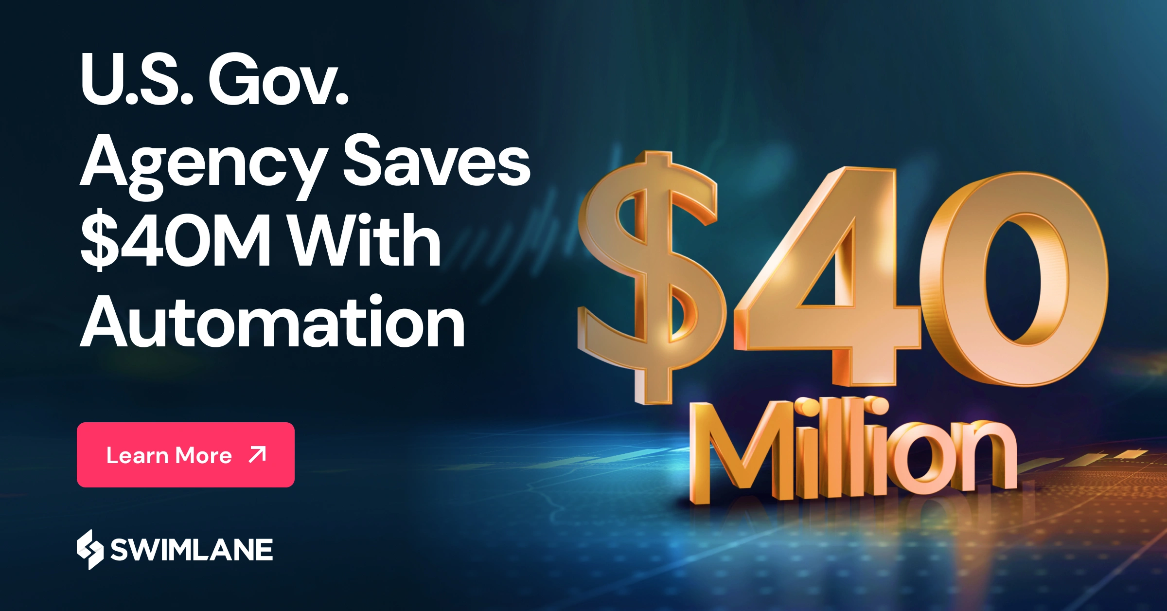 米国連邦政府機関は、Swimlane のセキュリティ自動化により $40M を節約しました。 . 