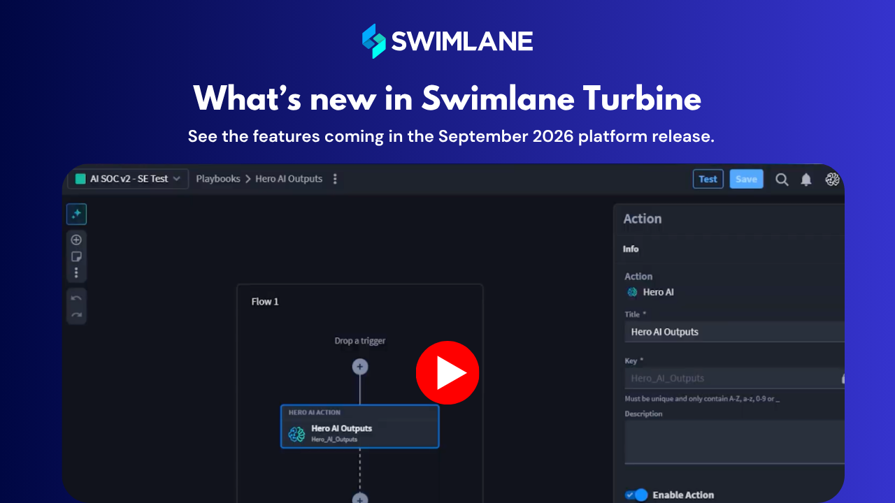 What’s New with Swimlane Turbine September 2026 Release